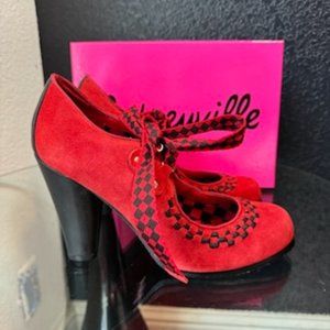 Betseyville Red Checkered Shoes: Betsey Johnson Shoes